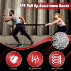 5-Level Pull Up Assistance Bands for Men Women, Full-Body Training, Physical Therapy & Home Gym, Stretch