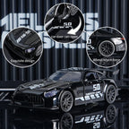 AMG Diecast Car Model, Alloy Sports Car Decor, 10.6cm Black Collectible Vehicle, Premium Desktop Ornament for Car Enthusiasts