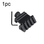 2Pcs 45 Degree Offset Picatinny Weaver 20mm Rail Mount, Side Scope Mount for Optics, Red Dot & Laser Sight