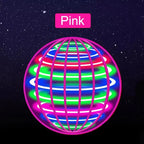 Auto Spinning LED UFO Flying Ball Floating Magic Flying Orb Outdoor Sports Toy Children Birthday Gift
