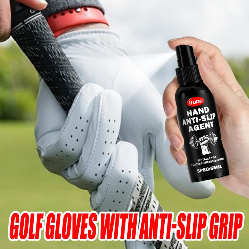 IFUBO 55ML Hand Anti Slip Grip Enhancer Spray Long Lasting Sweat Proof for Golf Badminton Weightlifting Rock Climbing Basketball