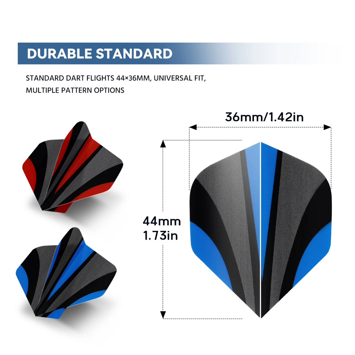 60Pcs Dart Flights, Professional Standard Dart Accessories, Colorful Replacement Flights for Training, Clubs, and Casual Play