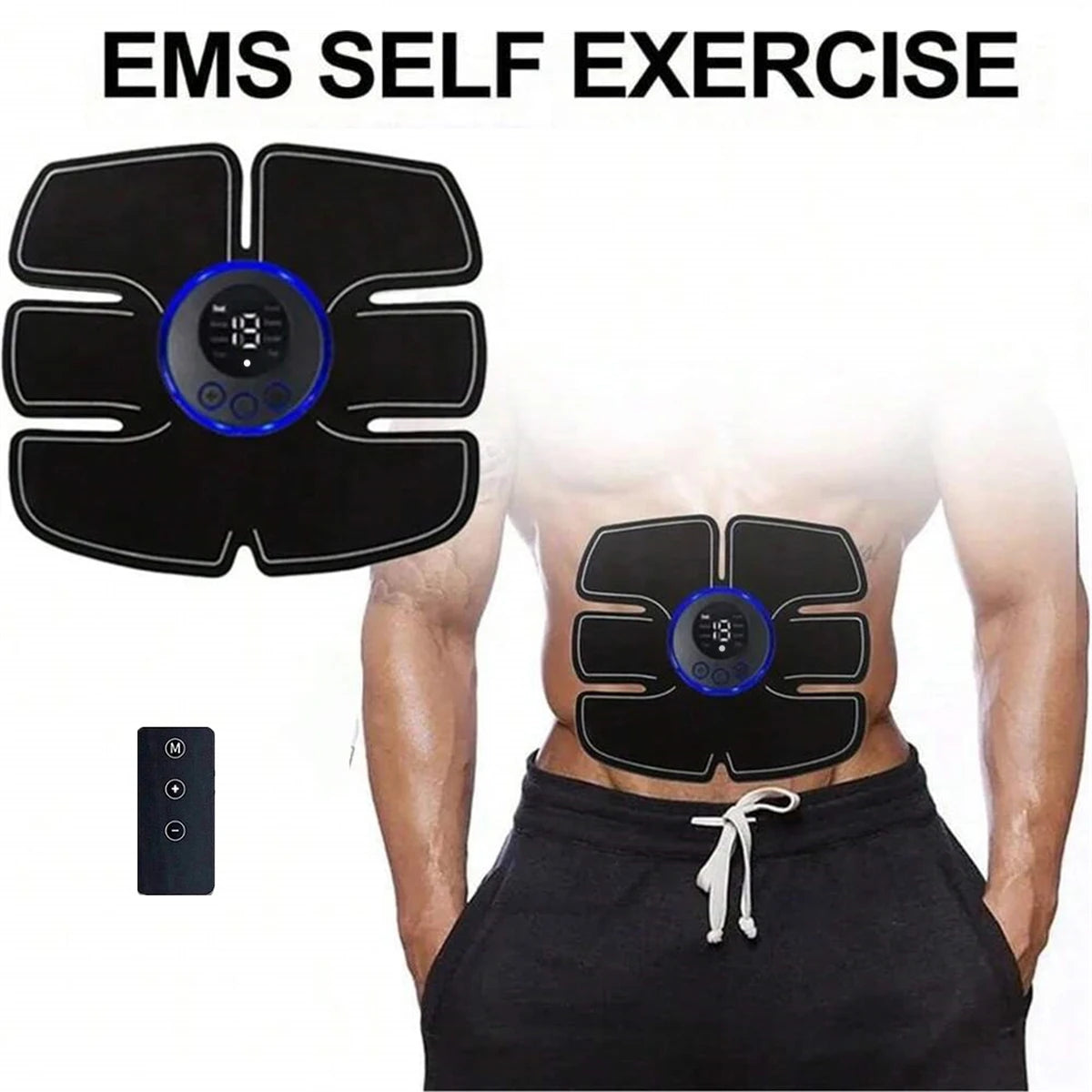 Charging Version/Abs Stimulator, Muscle Toner, Portable Muscle Trainer, Intelligent Wireless Fitness Apparatus For Men Woman