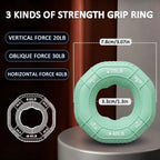 Silicone Hand Trainer Finger Gripper Ring Hand Power Gripper Ring Stress Relief Gym Home Workout Exercise Fitness Equipment