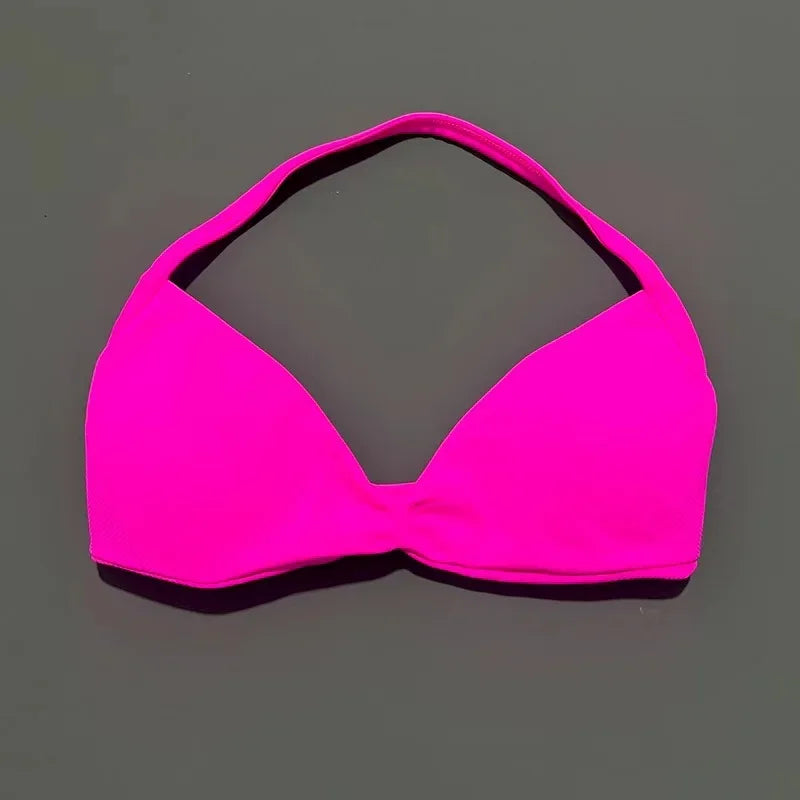 Histello Sports Strappy Bra Women Yoga Tank Bra Seamless High Support Fitness Workout Top Running Exercise Halter Gym Bras