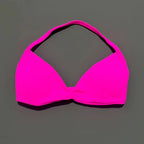 Histello Sports Strappy Bra Women Yoga Tank Bra Seamless High Support Fitness Workout Top Running Exercise Halter Gym Bras
