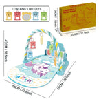 Baby Music Activity Gym Rug Play Mat Newborn Carpet Pedal Piano Keyboard Infant Fitness Rack Playmat Crawling Game Pad Toys Gift
