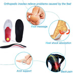Orthopedic Insoles Arch Support Flatfoot Shoe Insole Sports Inserts Foot Cushion Heel Pads for Men Women Foot X/O Leg Correction