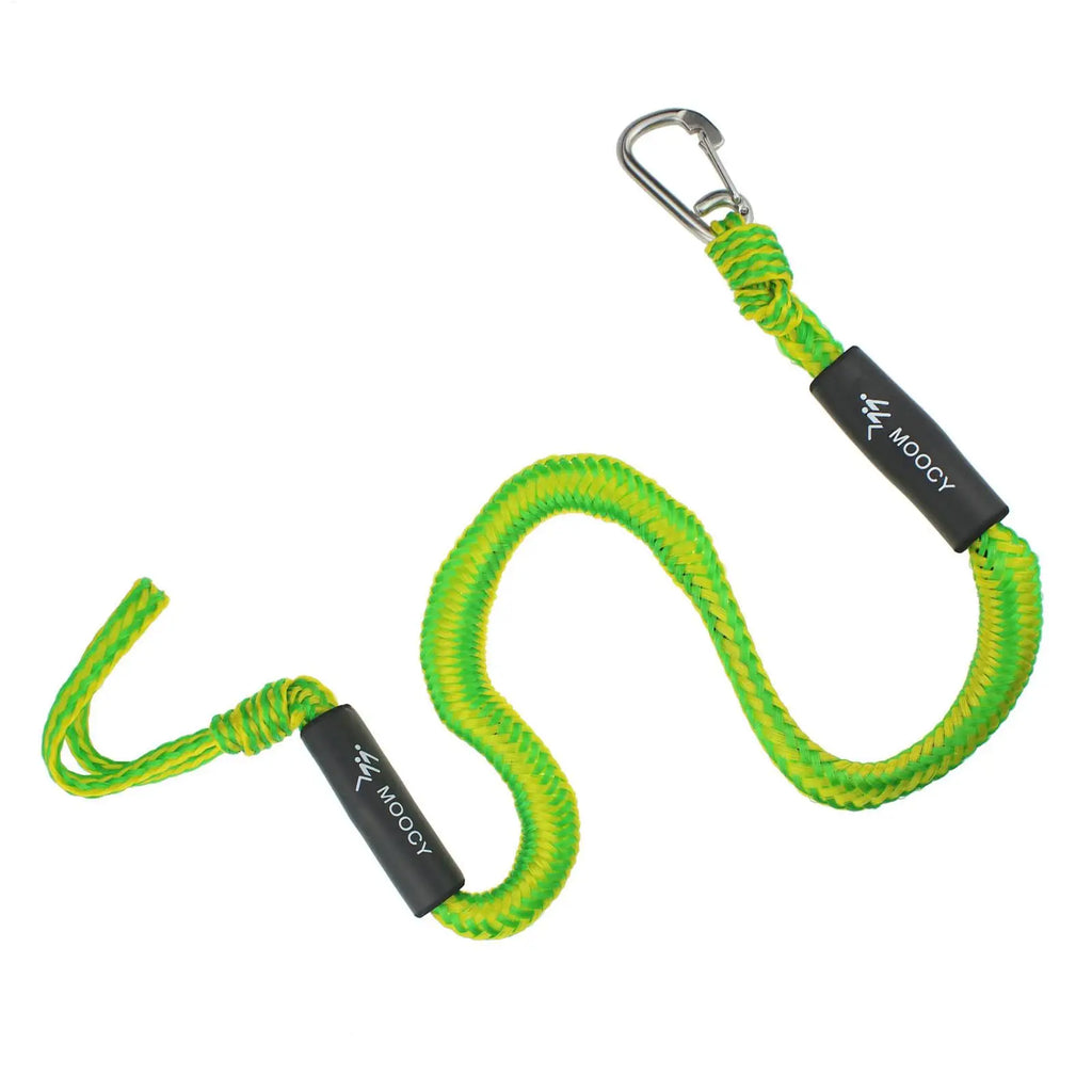 1pc BungeeCord Dock Line Boat Rope With Stainless Steel Clip Float Docking Rope Mooring Boat Rope For Docking PWC Jetski Kayak