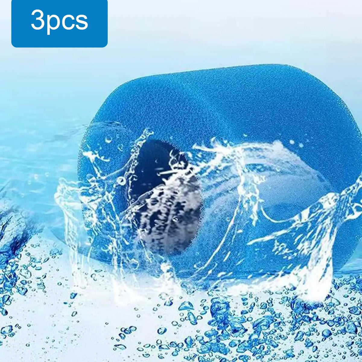 3Pcs Swimming Poo Filter Sponge Reusable Washable Foam for Type V1 Pools and above Ground Swimming Pools Equipment