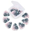 New 0.71/1.0Mm 12PCS Guitar Picks - Premium ABS Material with Smooth Finish, Dual-Sided Color Printing, Includes PP Storage Box