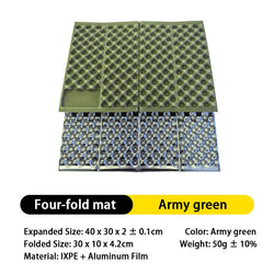 Ultralight Egg Nest Folding Seat Cushion IXPE Honeycomb Foam Camp Mat Portable Waterproof Seat for Hiking Travel Picnic Fishing