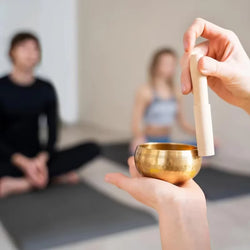 Handmade Brass Singing Bowl - Tibetan Meditation Instrument for Sound Healing, Yoga & Stress Relief