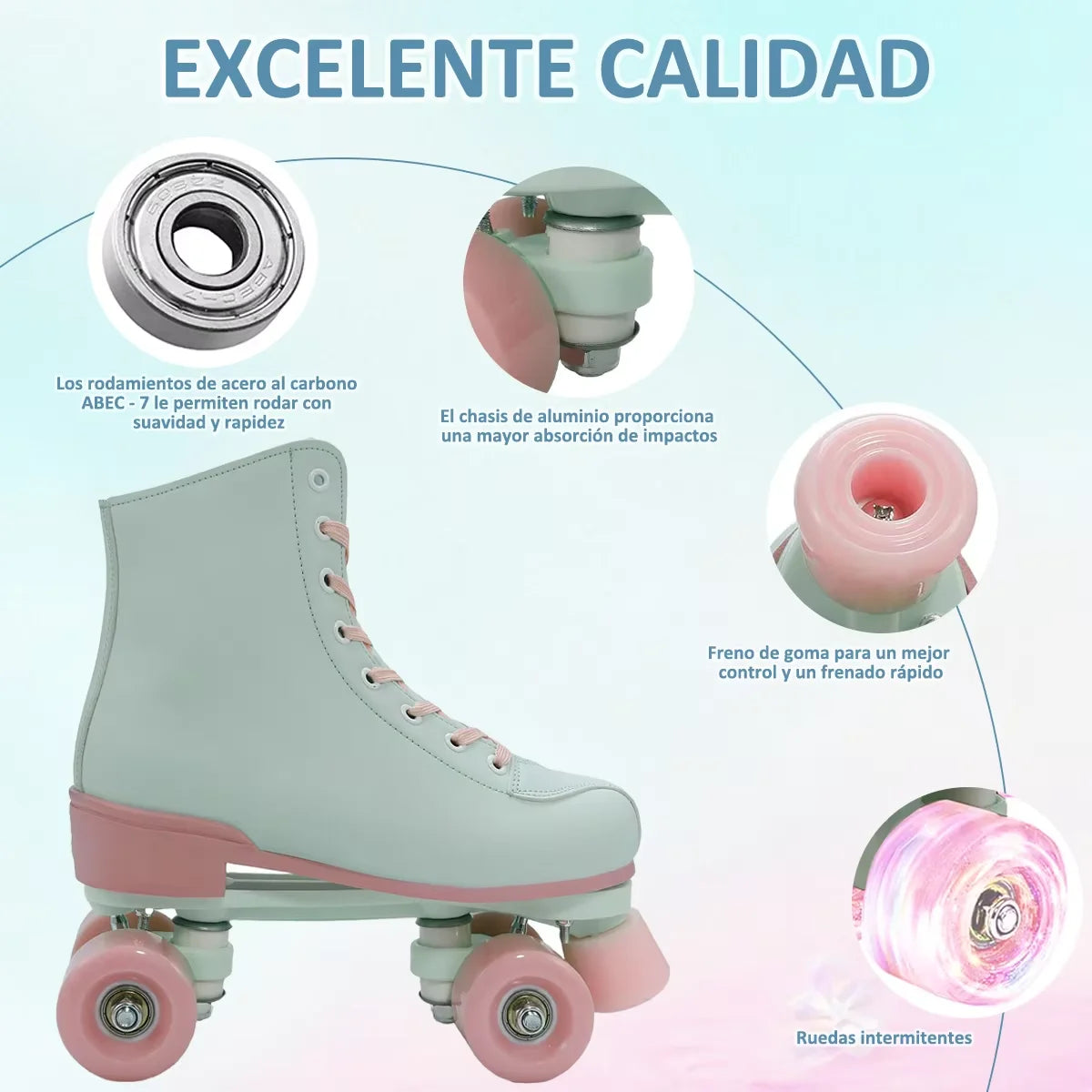 Size 36-41 Flashing Double-Row Roller Skate Shoes For Women Men Outdoor Skating Beginner Kids 4 Wheels Skates Boys Girls Quad Sneakers Gift