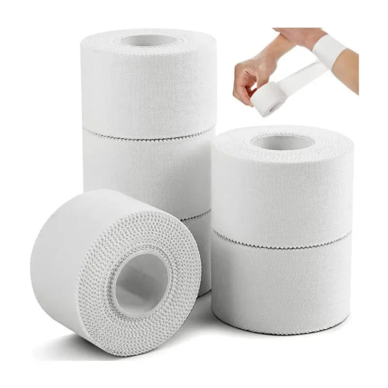 YITAPE 1 Roll White Sports Tape Professional Athletic Trainer Tape Rigid Strapping Injury Wrap for Wrist Ankle Knee First Aid