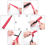 6pcs New Racket Grip Anti Slip Perforated Super Absorbent Tennis Overgrip Badminton Overgrip Pickleball Overgrip