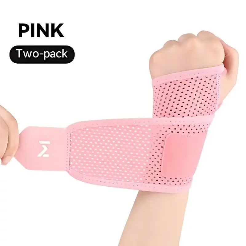 1/2PCS Breathable Mesh Wrist Support Wrap, Compression Wrist Sleeve for Sprain Joint Pain Relief, Sports Injury Protection Brace