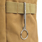 Outdoor EDC Multifunction Tool Wallet Stainless Steel Keychain Key Ring Clasp Carabiner Money Clip Camping Accessories