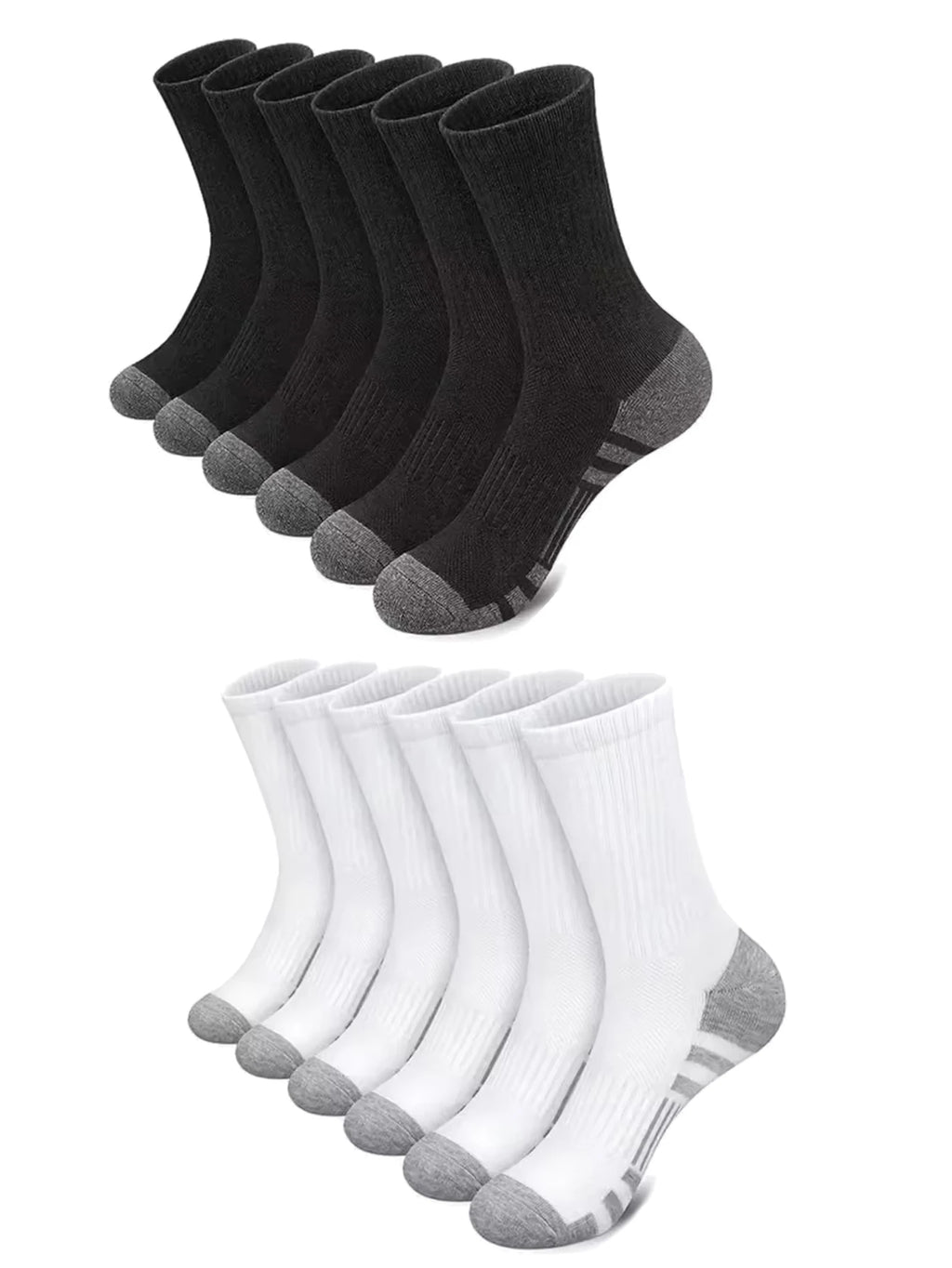 5Pairs Men's Outdoor Gym Socks High Quality Comfortable Soft Ground-Gripping Football Large Size New Style