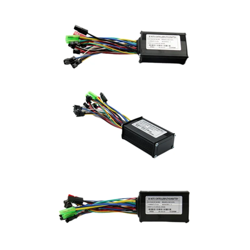 ABME 36V 48V 250W 350W 17A Three Mode Brushless Controller With Speed Limit Line For Ebike Electric Scooter