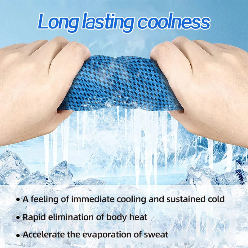 Magic Instant Chilly Towel for Neck Cooling Microfiber Soft Summer Gift for Men Dad Construction Worker