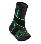 Adjustable Ankle Support Brace Compression Sleeve Wrap Strap Breathable Knit Stabilizer for Sports Running Training Adult Unisex