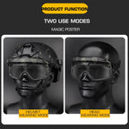 Tactical FAST Helmet Goggles Outdoor Airsoft Paintball Protective Glasses Sports Sunglasses Men Windproof Anti Fog Goggles