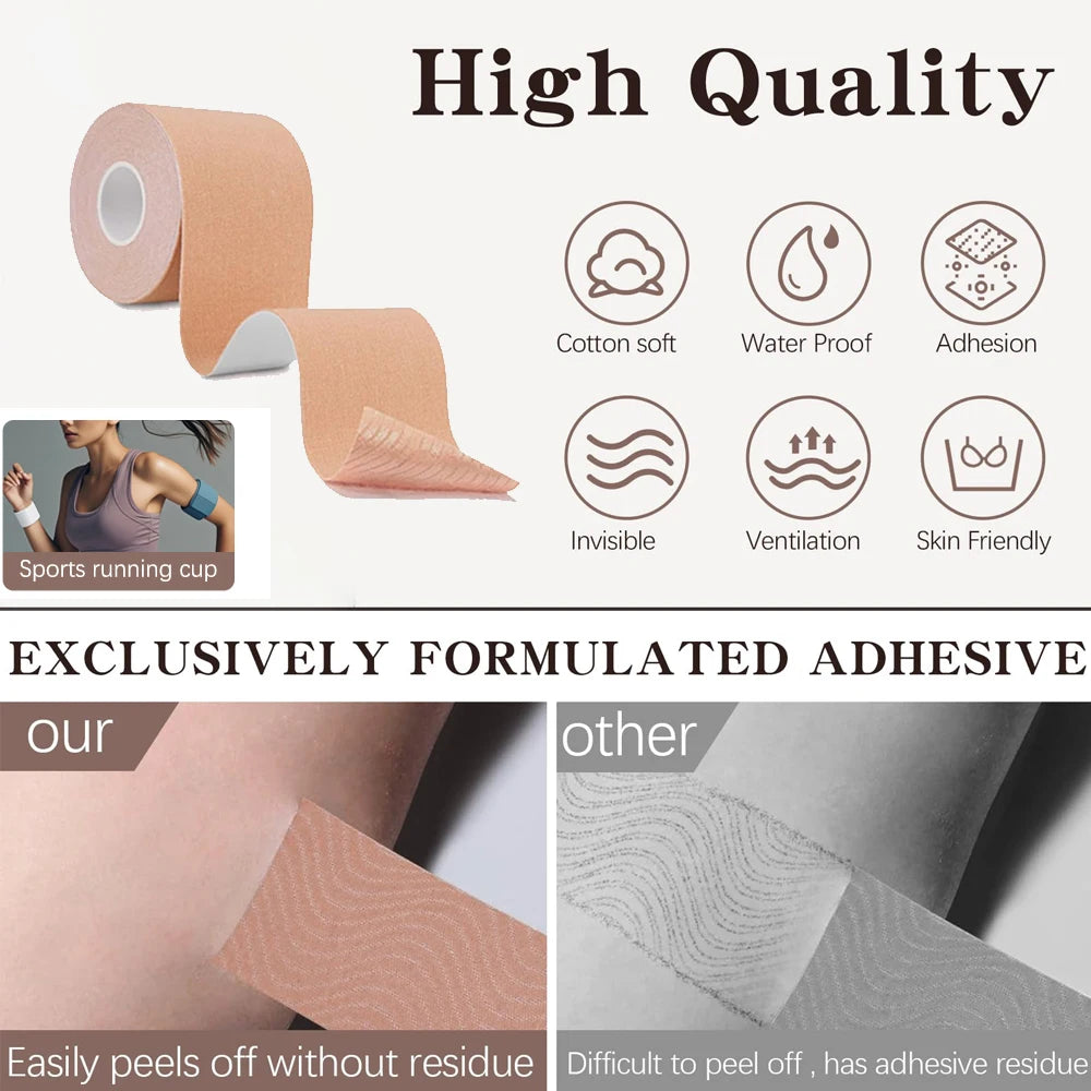 1 Roll Kinesiology Tapes,Waterproof Athletic Tape,Uncut Kinetic Tape,Elastic Muscle Tape,Sports Tapes for Exercise & Daily Use