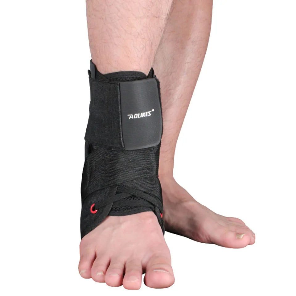 AOLIKES 1PCS Ankle Brace Support Sports Adjustable Lace Up Ankle Stabilizer Straps for Sprained Foot Compression Socks Sleeve