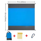 200*210cm Sandproof Waterproof Beach Mat, Portable Lightweight Picnic Camping Blanket for Travel Hiking Outdoor Sports