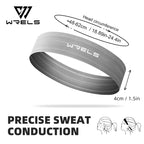 WRELS Sports Headband Anti-Slip Yoga Hair Band Quick Dry Running Sweatband Sweat Absorbing Breathable Elastic Fitness Headband