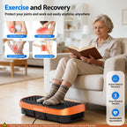 Vibration Plate Fat Burning Machine 120 Levels 330lbs Quiet Operation, Whole Body Workout Platform for Home Gym Balance Training