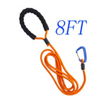 3FT/8FT Kayak Handle Drag Rope Tow Rope with Snap Carabiner for Kayak Canoe Inflatable Boat Carrying & Rescue