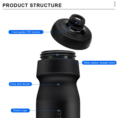 550/650ML Bike Water Bottle High-Quality PP5 Taste-Free Outdoor Sports Large Capacity Squeeze Bicycle Kettle Cycling Drink Cup
