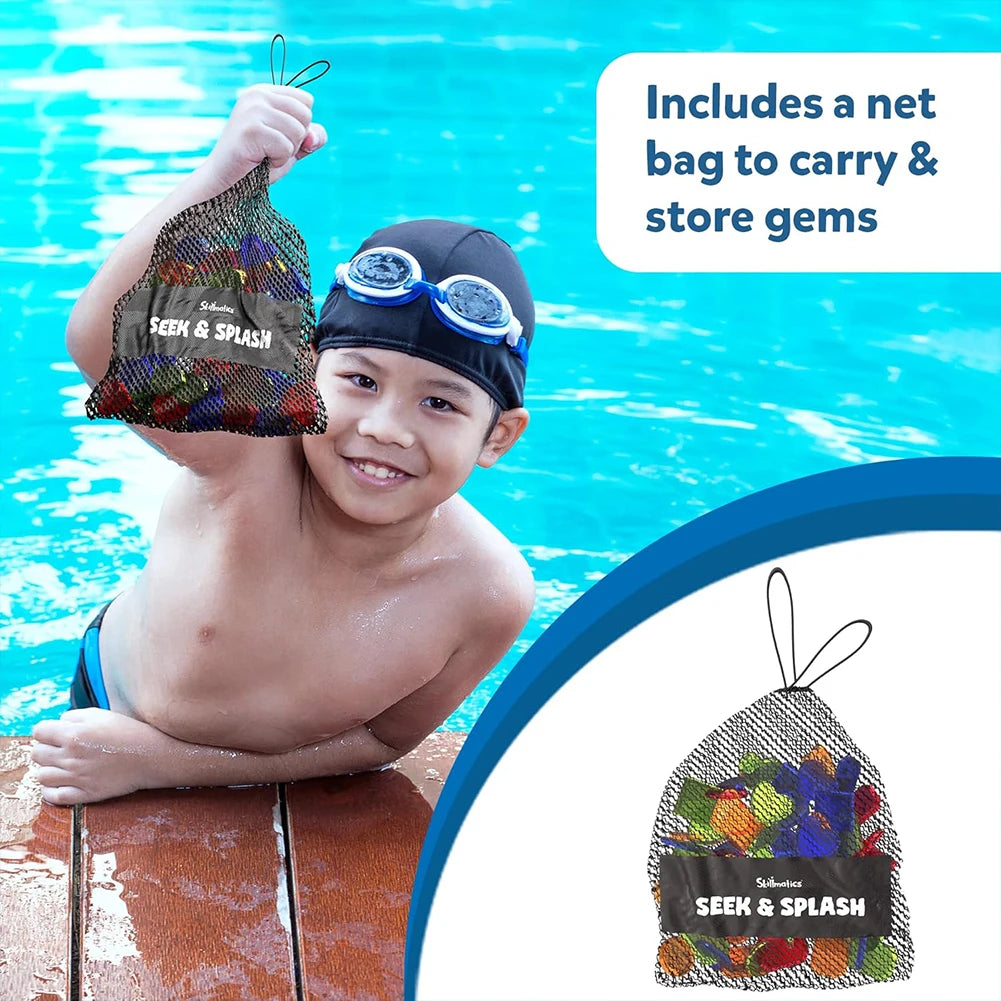 1 Set Ultimate Underwater Adventure Game Swimming Pool Diving Gems Pool Toys Underwater Gem Search Games Water Sports Party Toy