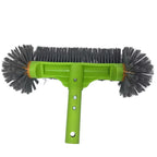 13 Inch Heavy Duty Pool Brush 7 Rows Nylon Bristles Handle - Pool Cleaner for Walls Tiles Floors Maintenance