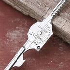 8 in 1 Multi Tool Keychain for Camping Survival Folding Screwdriver Bottle Opener Compact Outdoor Utility Pliers with Keychain
