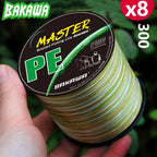 BAKAWA Braided Fishing Line X8 300M Japan PE Weave Multifilament Wire Carp Fishing Accessories Seawater and Saltwater Pesca