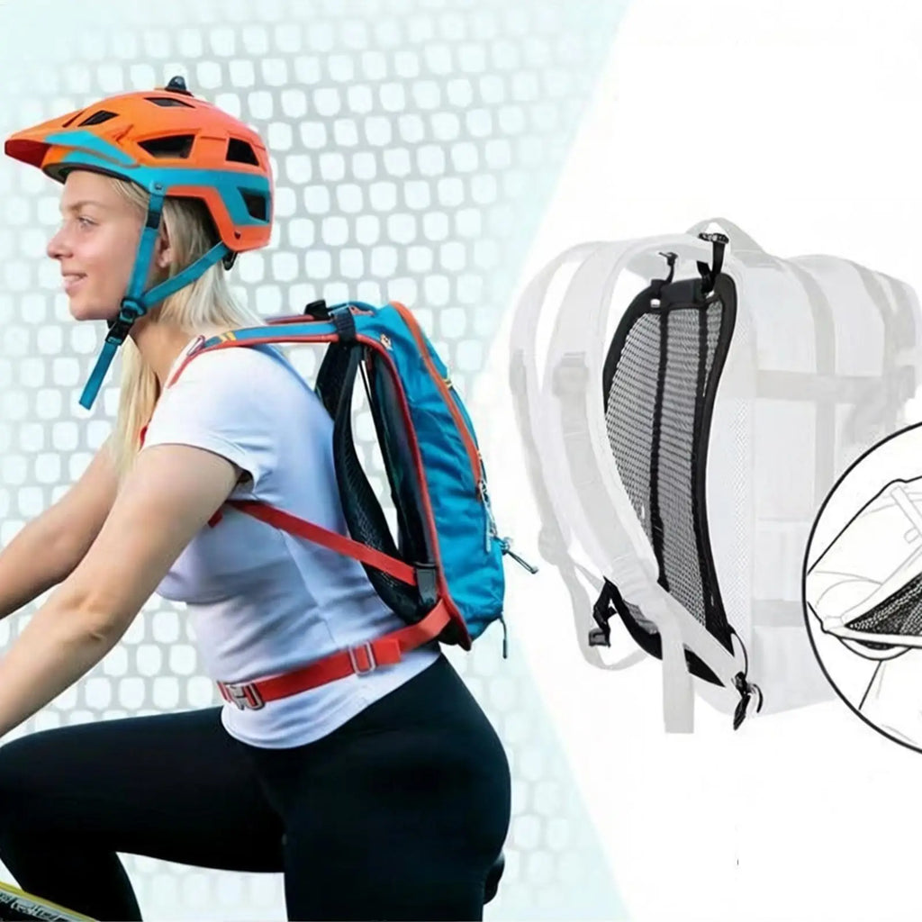 Ergonomic Airflow Ventilation Backpack Spacer Breathable Mesh Backpacks Ventilation Frame Sweat Reducing for Cycling Hiking