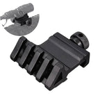 2Pcs 45 Degree Offset Picatinny Weaver 20mm Rail Mount, Side Scope Mount for Optics, Red Dot & Laser Sight
