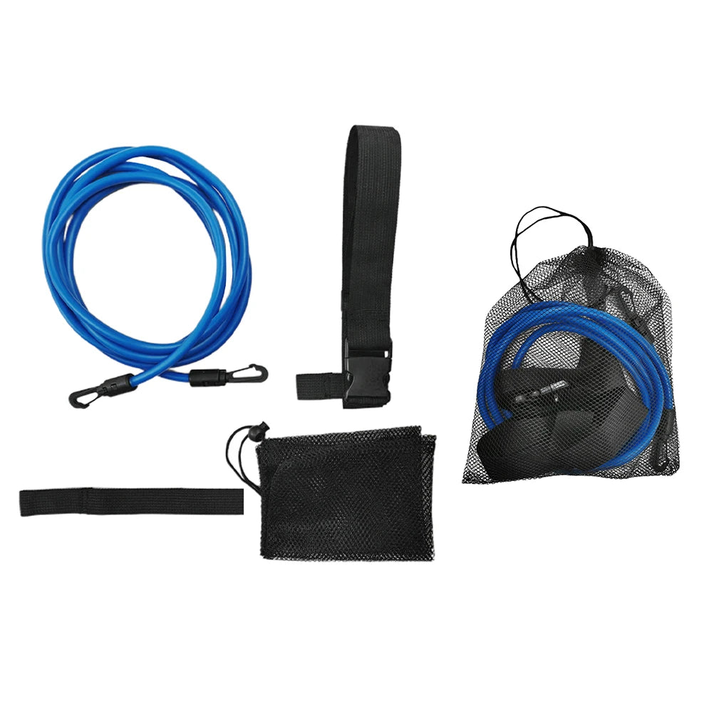 Swimming Training Belts Stationary Swim Bungee Cords Swim Tether Functional Adjustable Strap for Adults Kid for Professional Use