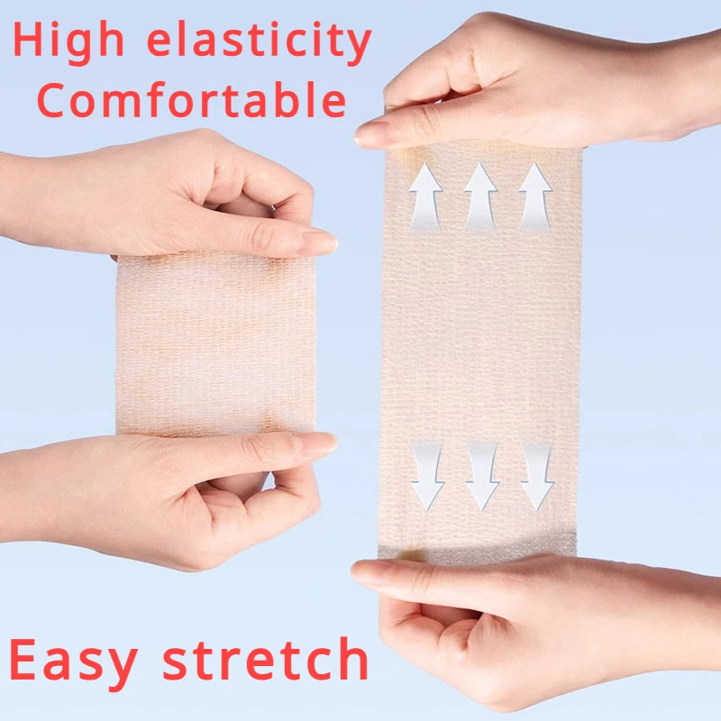 10 Rolls Athletic Wrap Tape Self Adhesive Elastic Bandage Elastoplast Sports Protector Knee Finger Shoulder Tattoo Accessories