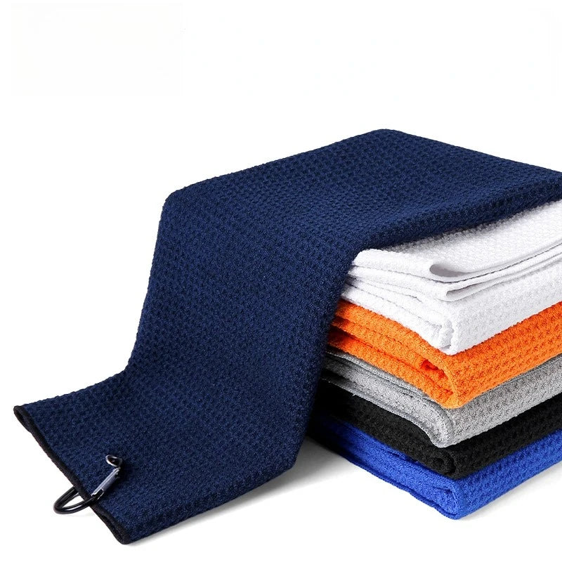 Golf Towel Wipe Club Bag Cleaning Cloth Waffle Absorbent Quick Drying Sports Towel 40x60cm Plus ZP041