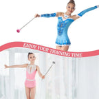 Oiloda Twirling Baton 21 Inches Marching Baton Spinning Dance Baton Metal Gymnastics Parade Stick for Child in Majorette