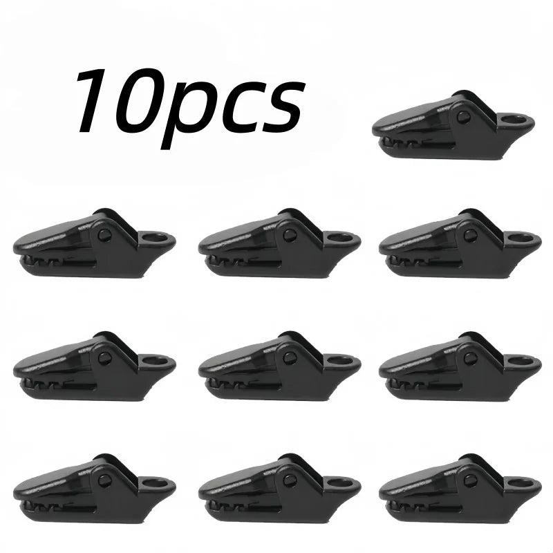 Tent Plastic Crocodile Clip Windproof Fixed Sunshade Rope Clip Suitable for Outdoor Hiking Camping Accessories Fastening Tool