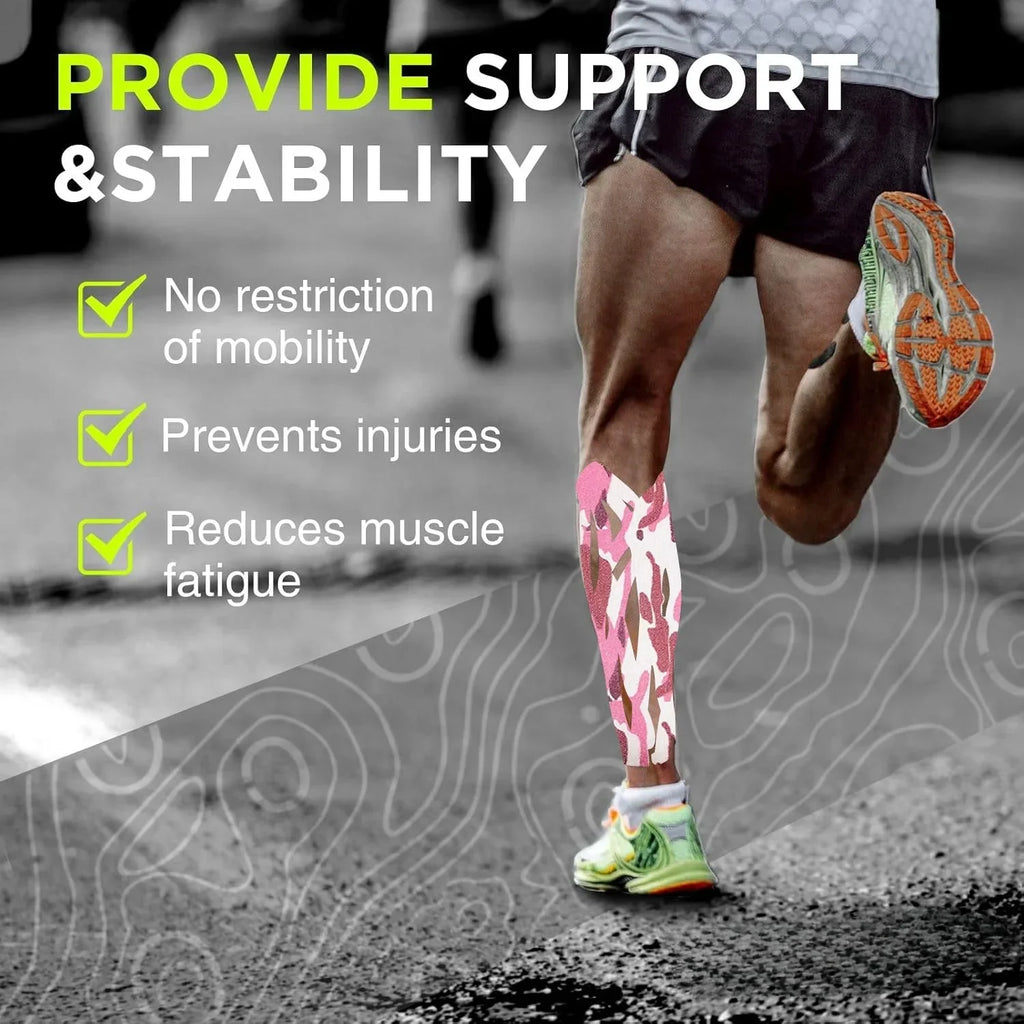 Sports Tape，Sports Elastic Knee Pads，Muscle Pain Relieving Knee Pads，Suitable for Gym Fitness，Running，Tennis，Swimming，Soccer