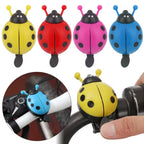 PINMOAP 1PC Ladybug Bicycle Bell Handle Warning Bell Loud Bell Durable Aluminum Alloy PP Material Bicycle Horn Riding Accessorie