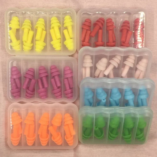 5Pairs Soft Silicone Earplugs Anti-Noise Waterproof Diving Ear Clips for Swimming Protection Adult & Child Swimmers