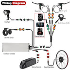 BAFANG G0900 750W HUB Rear hub motor modification kit, peak power 1300W；Powerful Brushless Gearless Conversion Kit