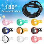 Full-Face Snorkeling Mask Waterproof & Fog-Free 180° Vision Fisherman's Oval Diving Goggles for Adults Summer Swim Island Travel